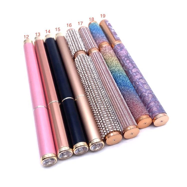 New fashion private label sticky eyelashes adhesive eyeliner glue pen no magnetic no glue lash liquid eyeliner