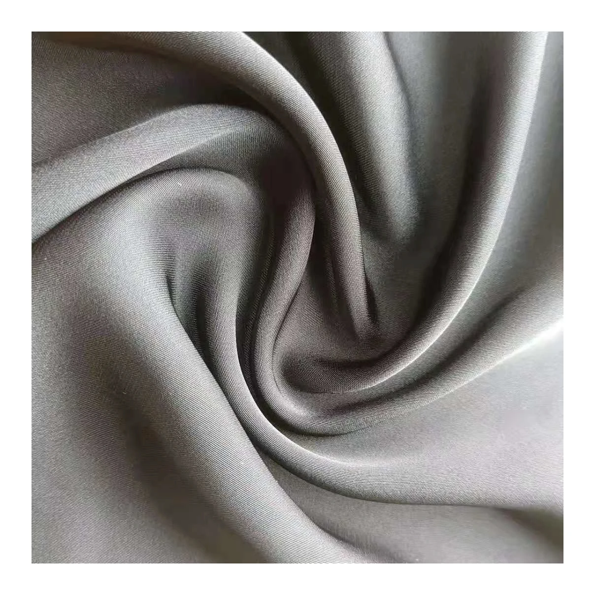 Шелковая гладкая мягкая шифоновая ткань из 100% полиэстера с атласными полосками, атласная шифоновая ткань для платья, блузки, пижамы