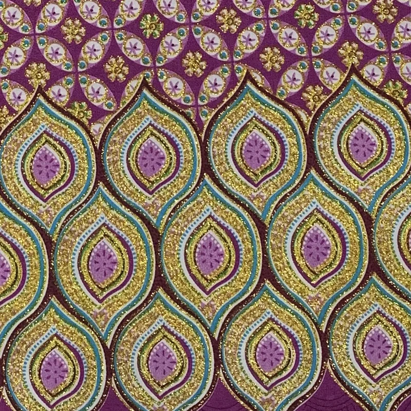 Hottest products on the market 100% Polyester Gold Powder nigeria african fabric company