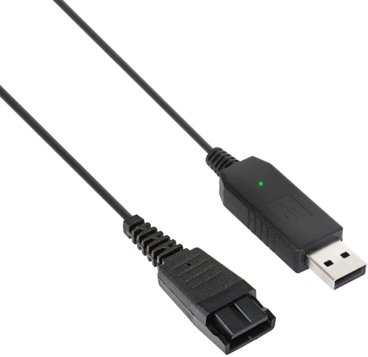 Кабель-Адаптер USB QD совместимый с Plantronics или Jabra