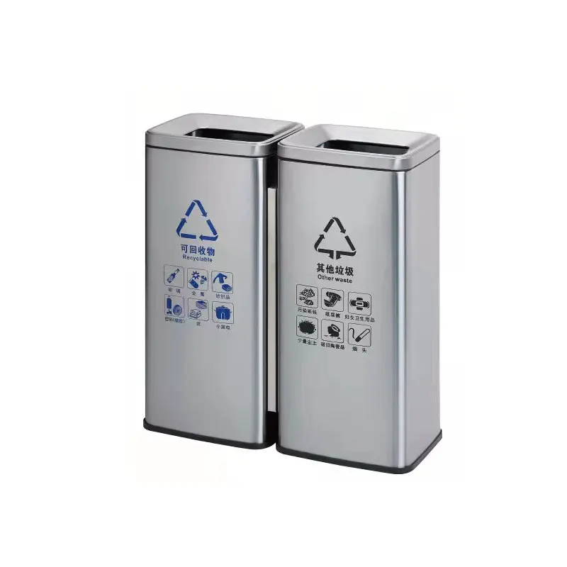 Ashtray For Public PlaceHotel Lobby Trash Can Stainless Steel  Bin Waste Bin