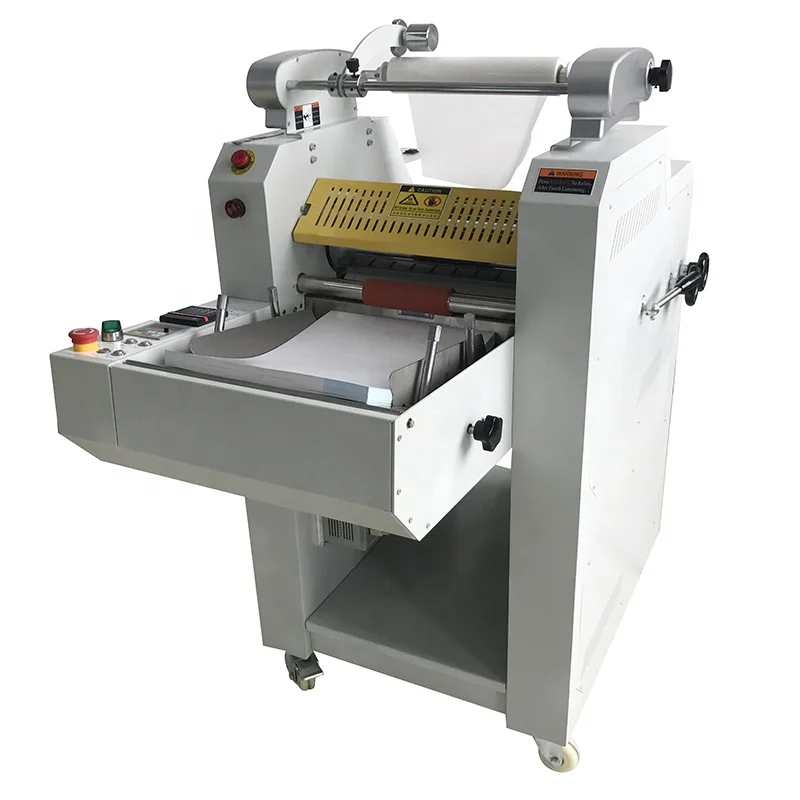 Supu FM-390A hot sale 350mm big steel roller hot laminator machine automatic laminator
