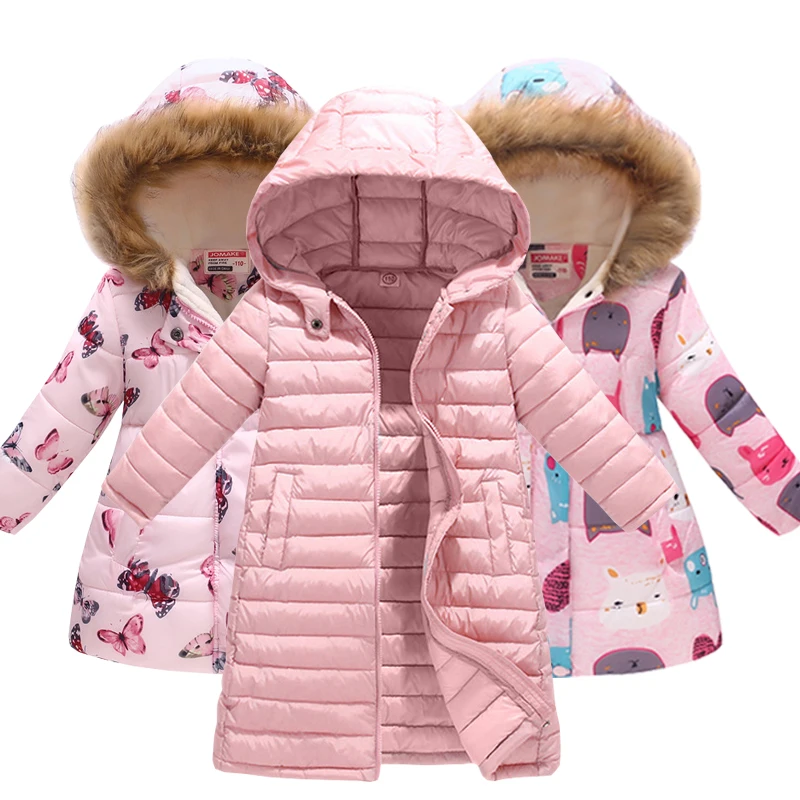 JACKETOWN Winter Jacket  For Girls Warm Hooded Coat Children Down Parkas Outwear