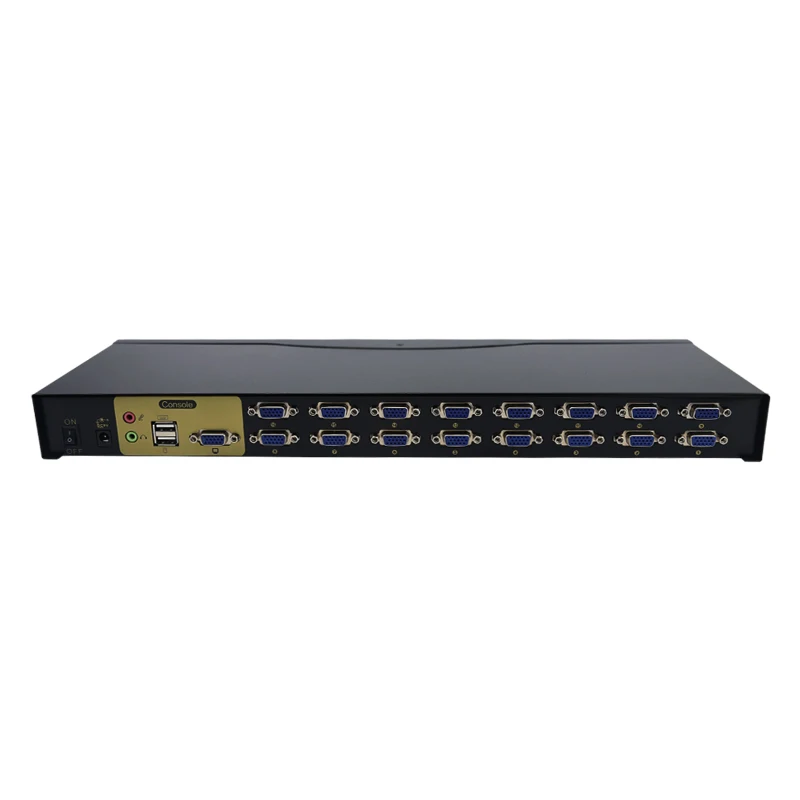 16 input 1 output VGA  KVM Switch Automatic 16 port VGA KVM Switch panel button/hotkey switch