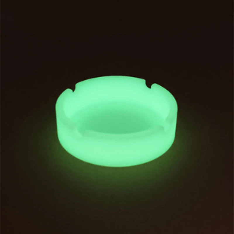 Светящаяся в темноте силиконовая Мягкая пепельница для курения сигарет