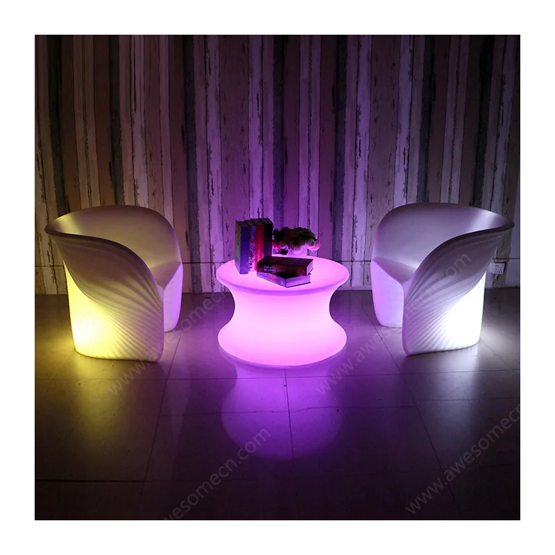 События на открытом воздухе Используйте PE Материал изменение цвета напор светодиодного дивана для ночного клуба