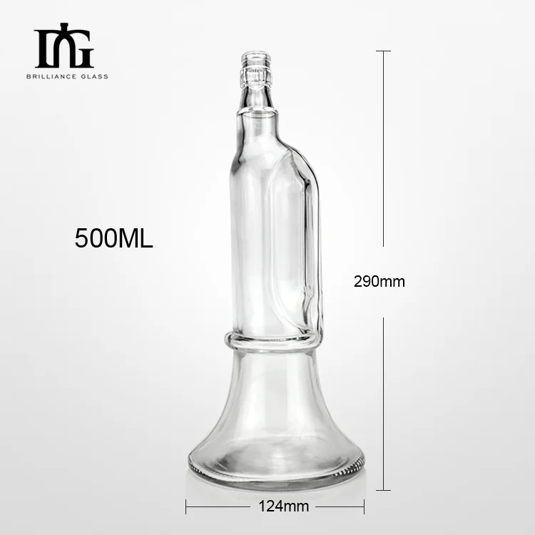 500ml Factory Direct Sales Of Special-Shaped Bottles Of Champagne Gin, And Crystal Glass Can Be Customized For 2024 New Models