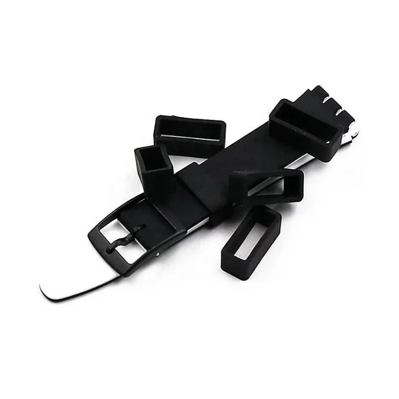 Soft Silicone wrist Watch Band Strap Loops Rings Keepers Retainers Holders Watch Accessories 12 14 16 18 20 22mm 24mm 26 28 30mm