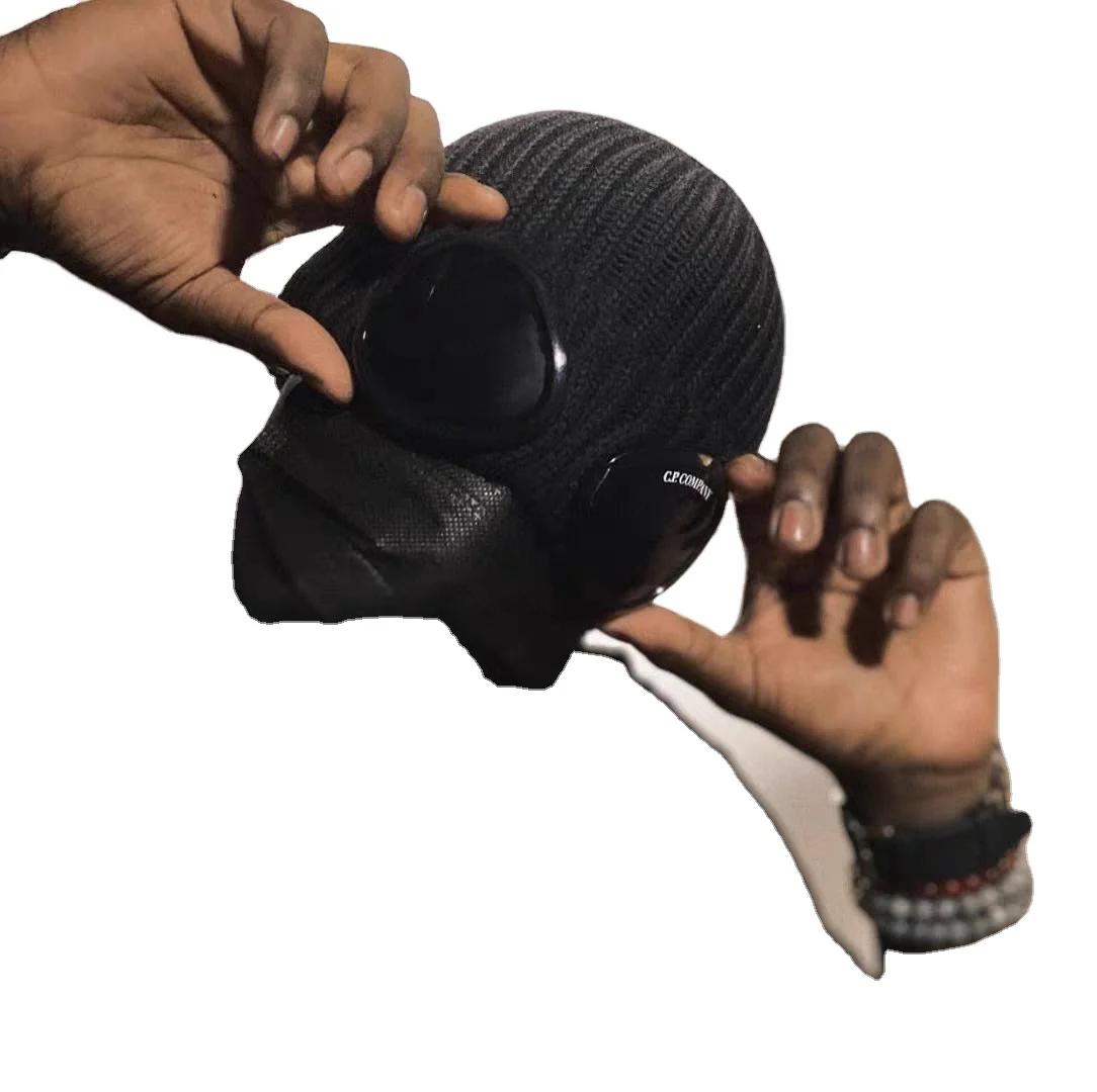 Winter Hip Hop Hat with Goggles Apparel Processing Services Product