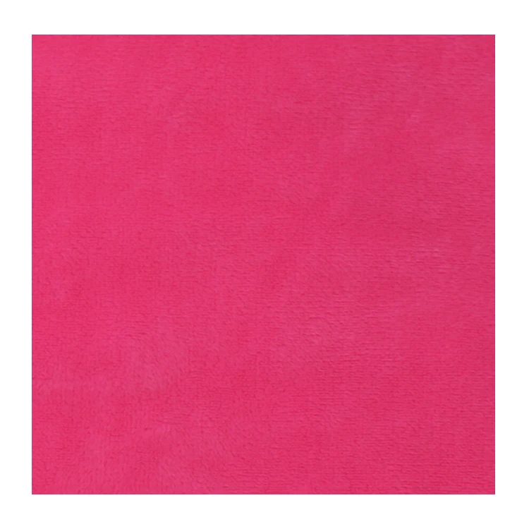 
Top high quality 100% polyester warp knitting soft plush fabric for fluffy baby toys 