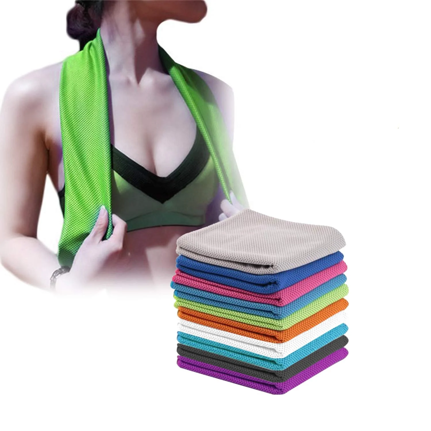 Factory Wholesale Fast Dry Microfiber Custom Gym Towel super cooling towel absorbent sport cooling microfiber towel