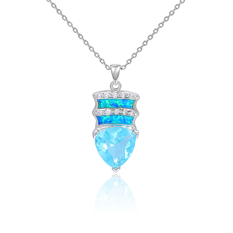 XYOP 925 Sterling Silver Dream Filter Does Not Collide With The Faux Opal Pendant Jewelry Personality Party