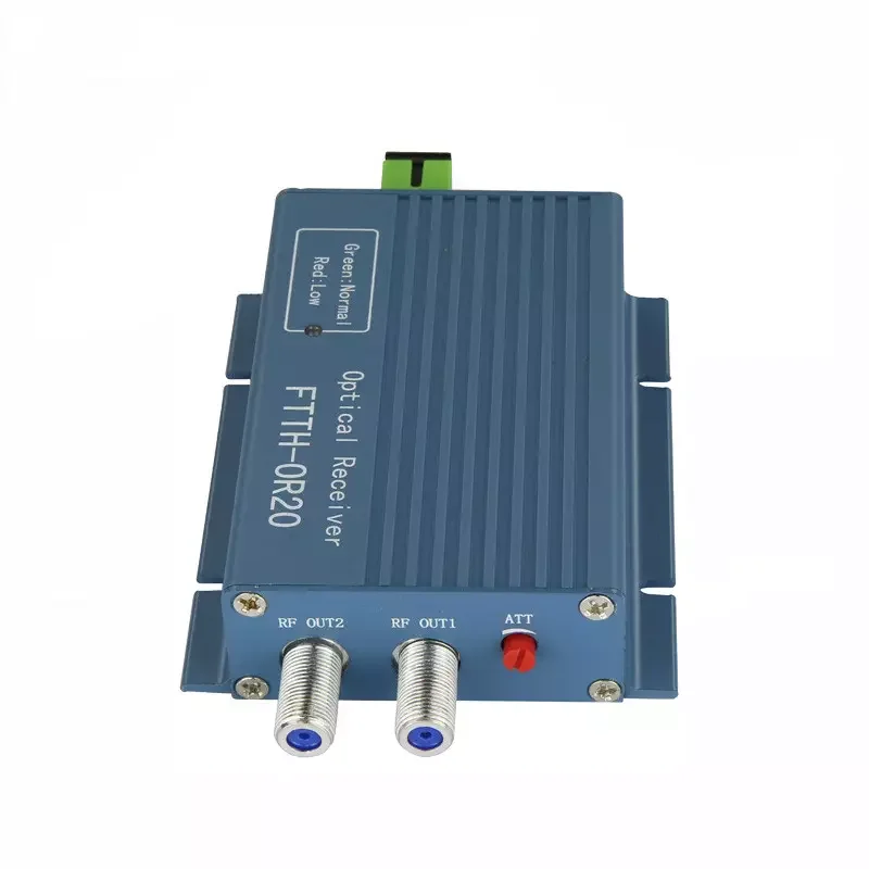 Fiber optic equipment tv active satellite mini ftth agc optical receiver catv node with wdm