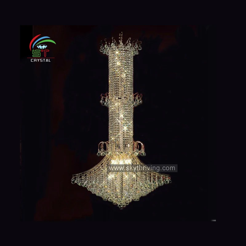 hanging lighting waterdrop hotel chandelier luxury