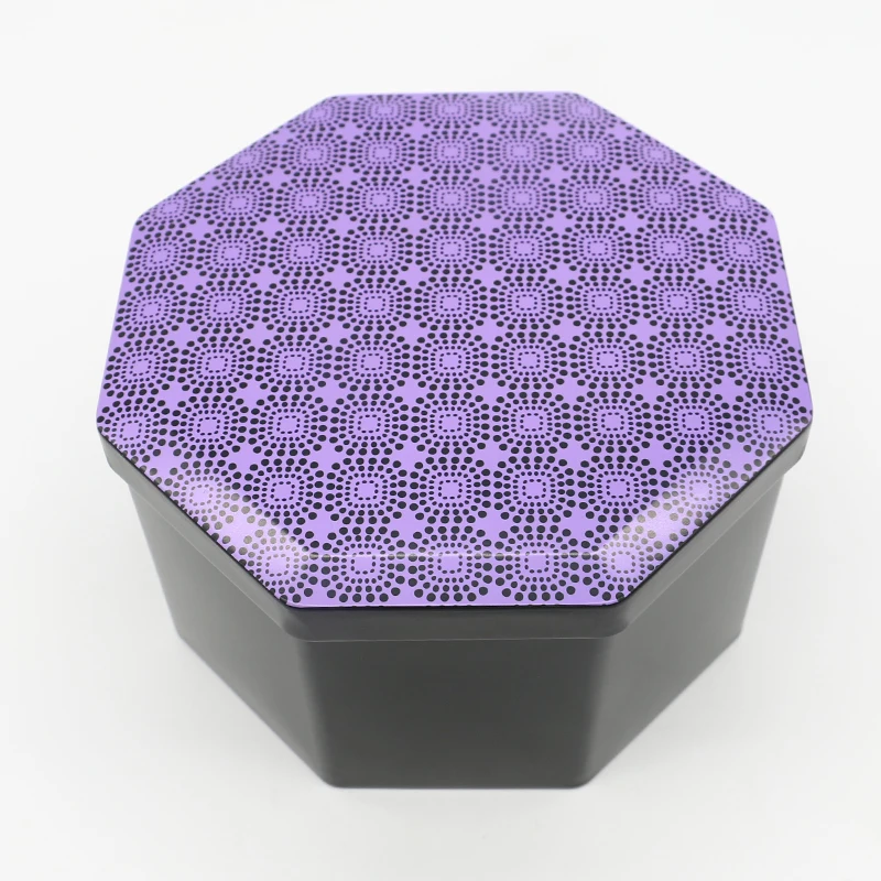 Stationery cookie box octagonal chocolate tin box chocolate packaging candy box tin cans