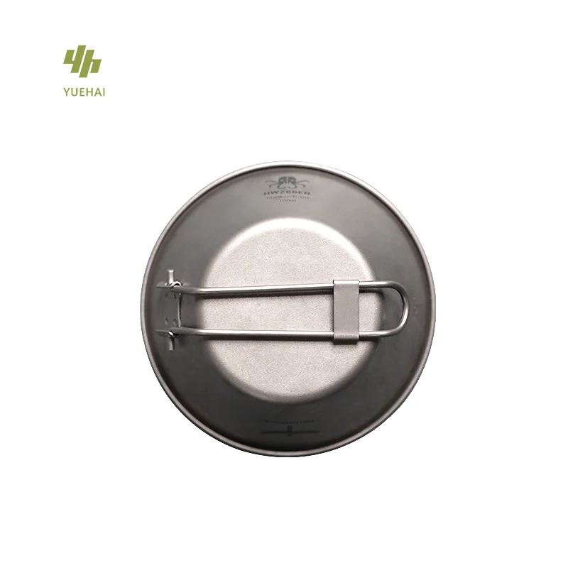 Factory Direct Price 300ml titanium cereal bowl with handle collapsible bowl camping