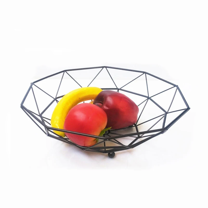 
Metal stackable wire fruit storage baskets bowl 