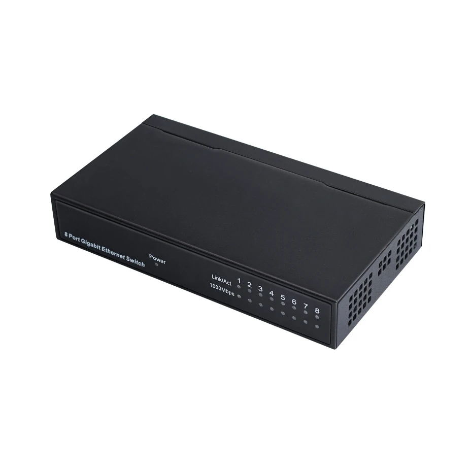  Tenda 8 портов 10/100/1000 Мбит/с Ethernet Giga переключатель металлический корпус настенный неуправляемый гигабитный сетевой коммутатор для IP CCTV