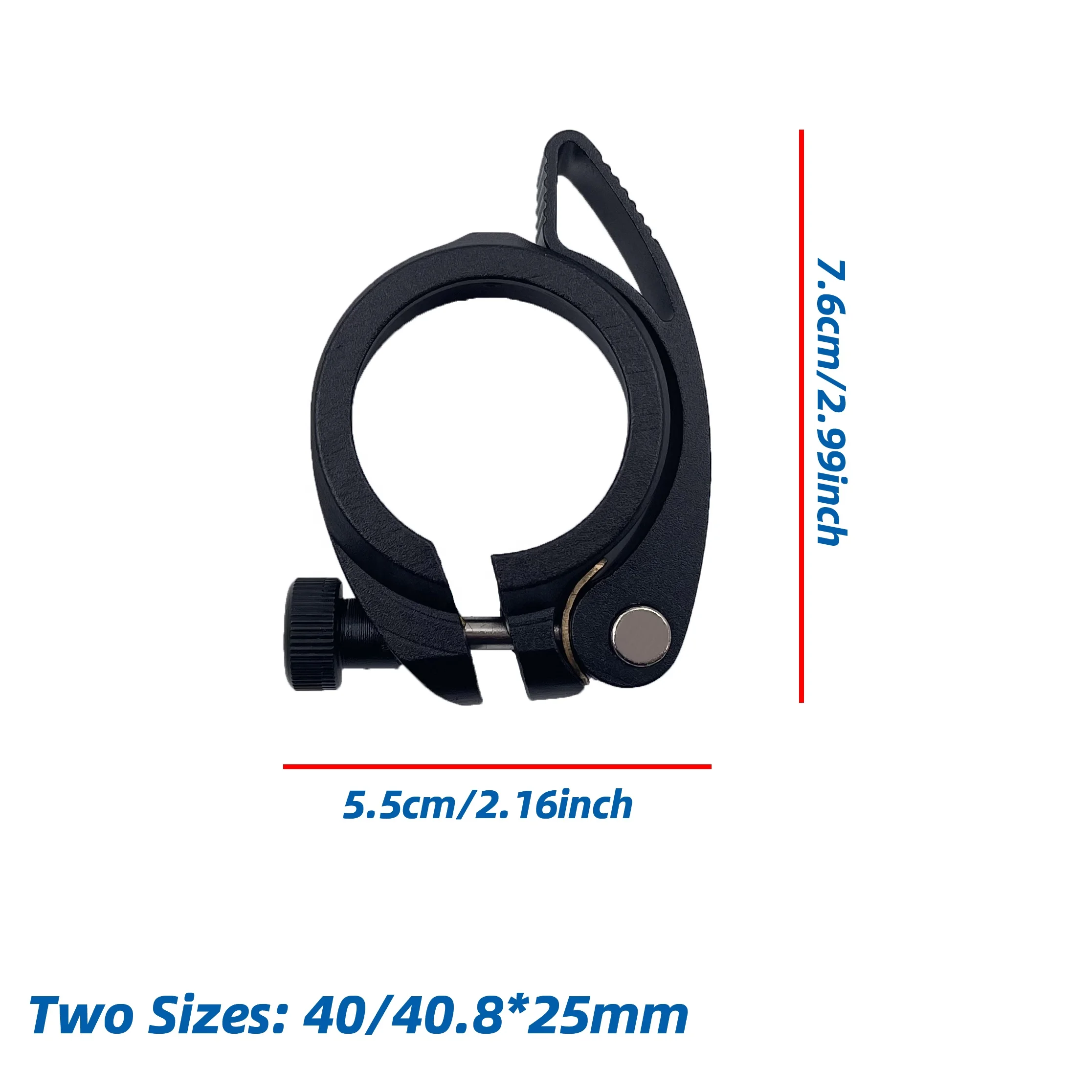 REYGEAK Adjustable Mountain Bicycle Seatpost Clamp Bike Seatpost Clamps Lock Quick Release Cycling Accessories