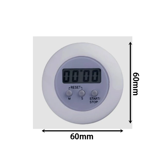 Creative Design Round LCD Display Digital Timer Electrical Kitchen Alarm Timer