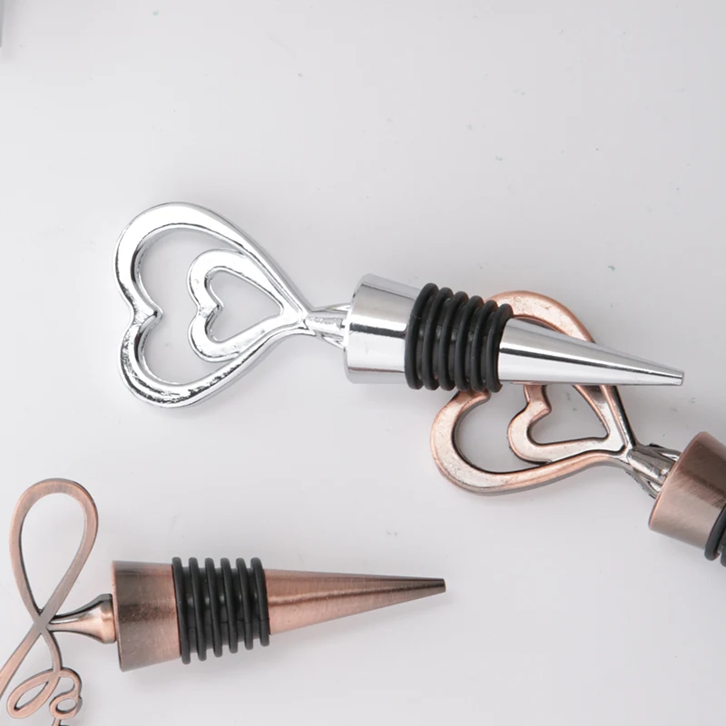 Wedding Gifts Wine Saver Zinc Alloy Metal Bottle Stoppers