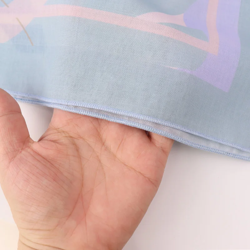 Wholesale premium Cotton Voile Scarf Square print hijab and Malaysia tudung muslim scarf japanese cotton voile shawl