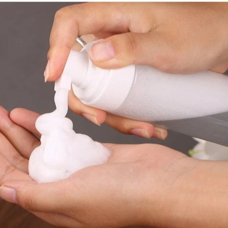 Empty Plastic Foam Pump Bottle 30ml 50ml 60ml 100ml 150ml 200ml Clear White Blue Pet Facial Cleanser Mousse Foam Pump Bottle