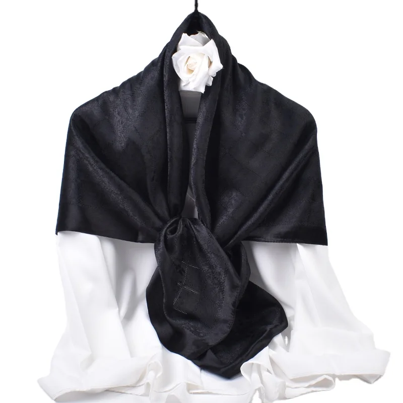 oversize Colorful paisley Jacquard cotton pashmina silk square scarf for Women Wrap Shawl elegance other scarves