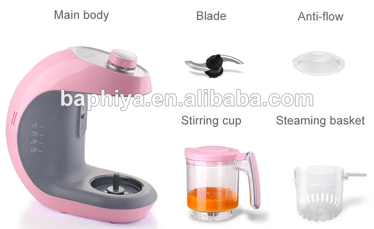 Mini Baby Food Maker Portable Baby Food Processor Steamer Blender