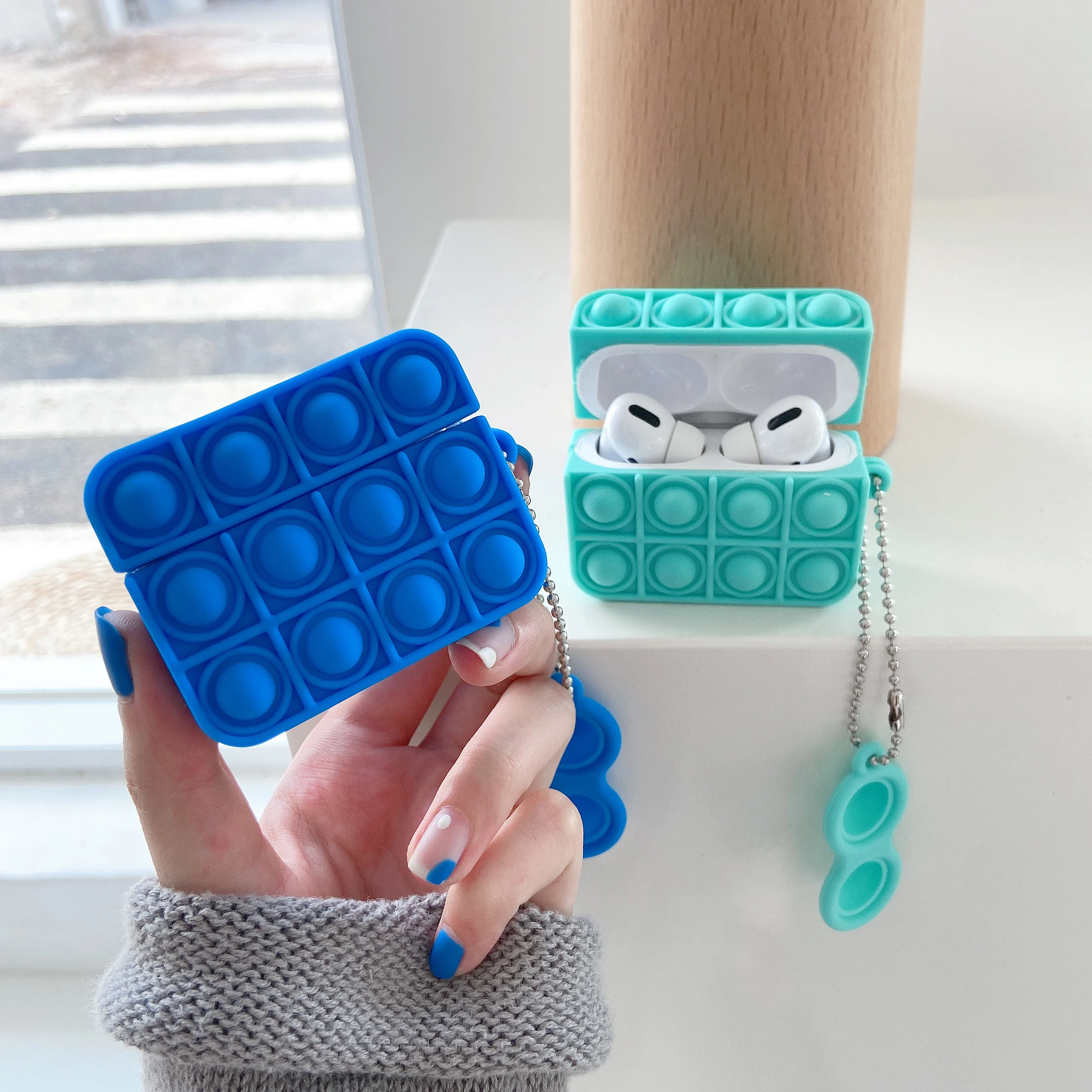 New Arrivals 3D Cute Fidget Toys Protective Cover For Airpods Pro Case Silicone Case For Airpod 3 Case