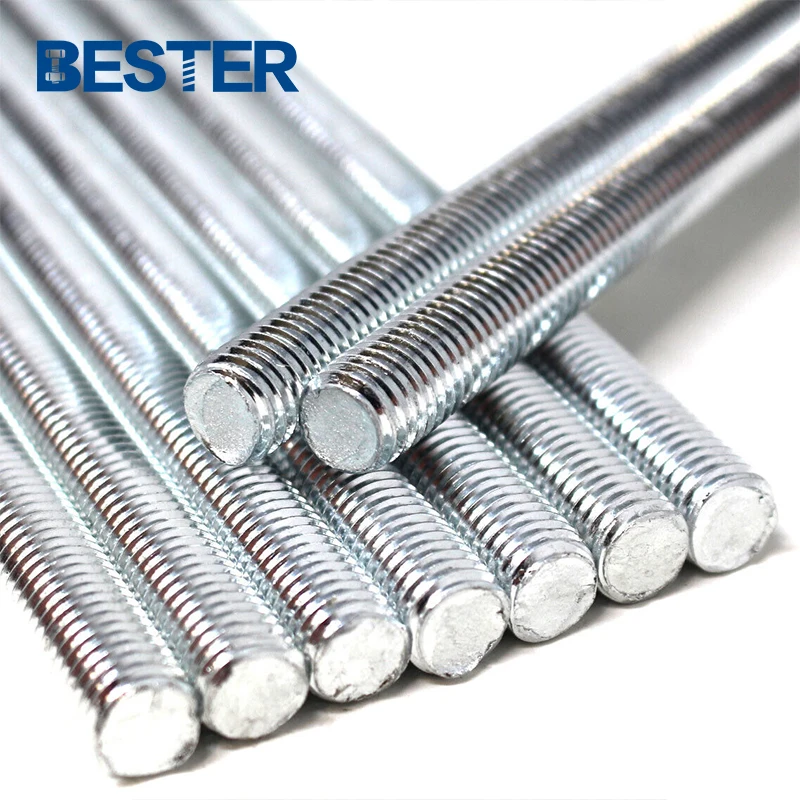 High tension ningbo iron din 975 black threaded bars a193 b7 stud bolts threaded rod thread bar