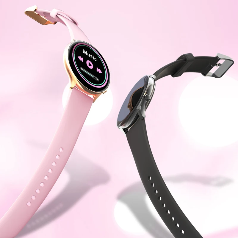 Smart Watch for Women Men Full Round Touch Screen Super Thin Body Blood Oxygen Measuring 24 Sport Modes for Android IOS