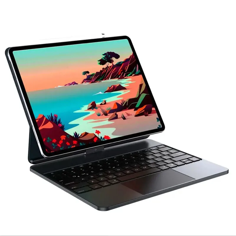 PU Leather ABS Backlight Touchpad Magnetic Wireless Rotatable Magic Keyboard Cases For Ipad pro 10.9 11 12.9