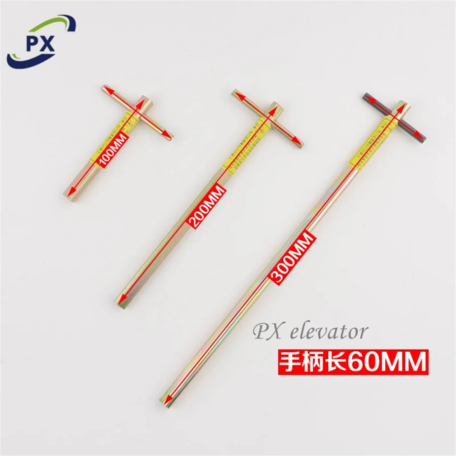 Elevator Door Lock Triangle Key Emergency 100mm 200mm 300mm 500mm 1000mm 1200mm Lift Parts Spare
