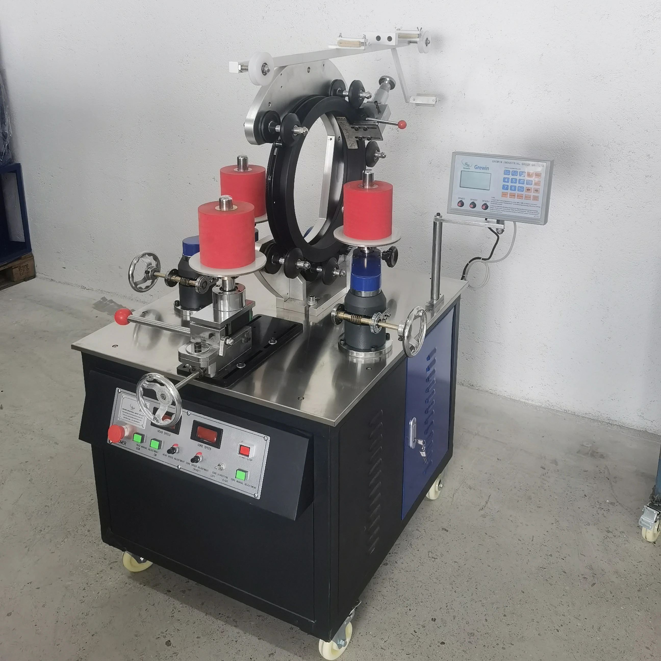 GWL-0619 прямая продажа, напольный автоматический тороидальный ручной трансформатор с большим сердечником, обмоточная машина для индуктора