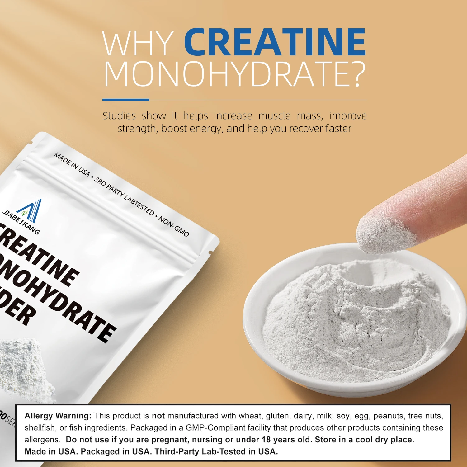 Custom Logo Label Supplement Manufacturer Muscle Building Creatine Powder