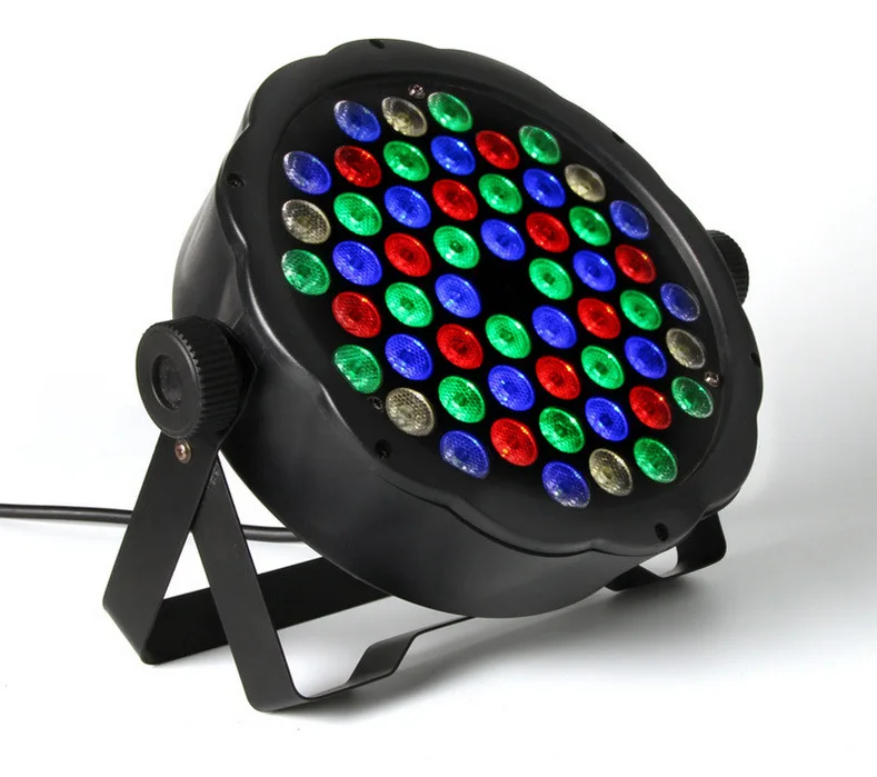 Baisun Mini 1W * 54 RGBW lace plastic handkerchief lamp color voice control lamp stage light
