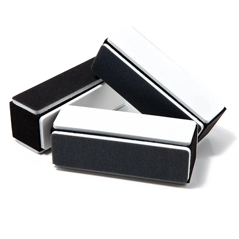 Wholesale Nail Buffer Blocks Custom Black White Gray Four Sides Buffer Mini Small File for Nail Salon