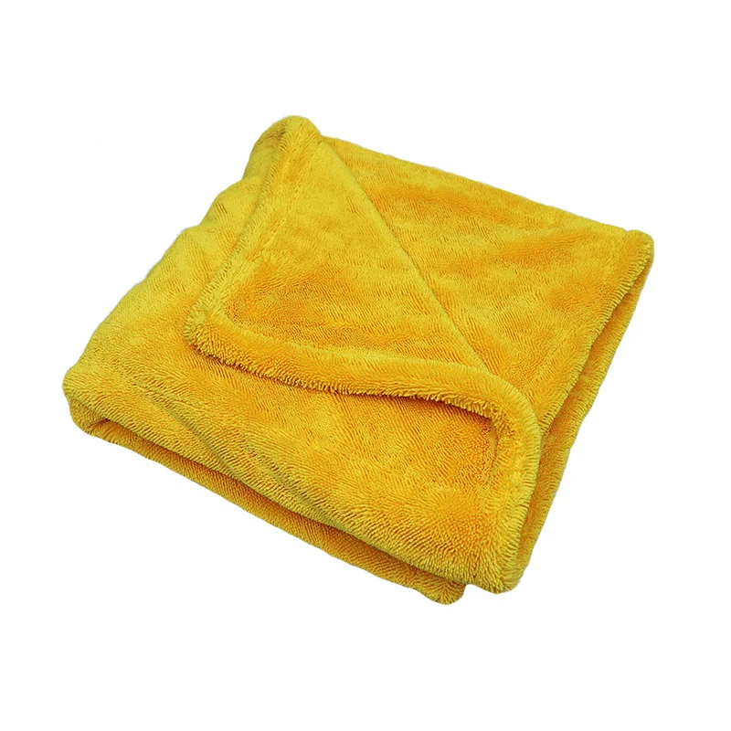 Korea Super Absorbent 1100gsm 60x90cm Double Microfiber Twist Pile Loop Weave Large Drying Towel Car Detailing