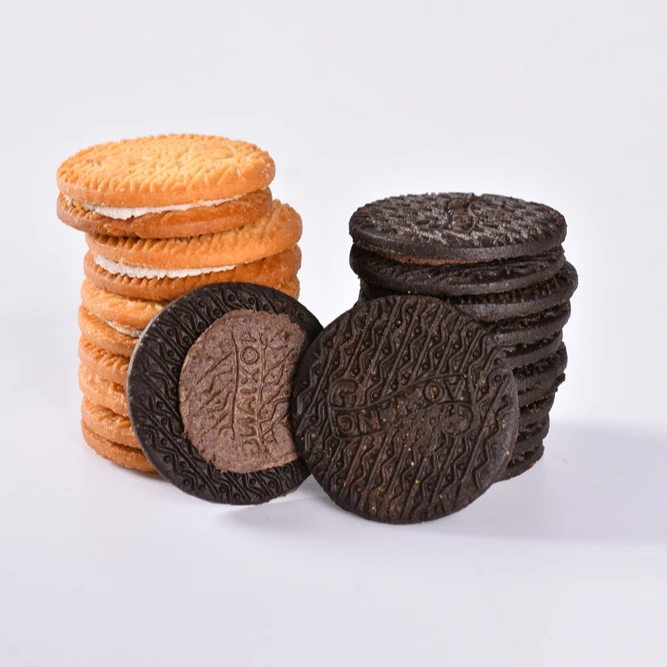 Cookies Manufacturers 220g Chocolate Delicious Cream Cracker Cookies Biscuits