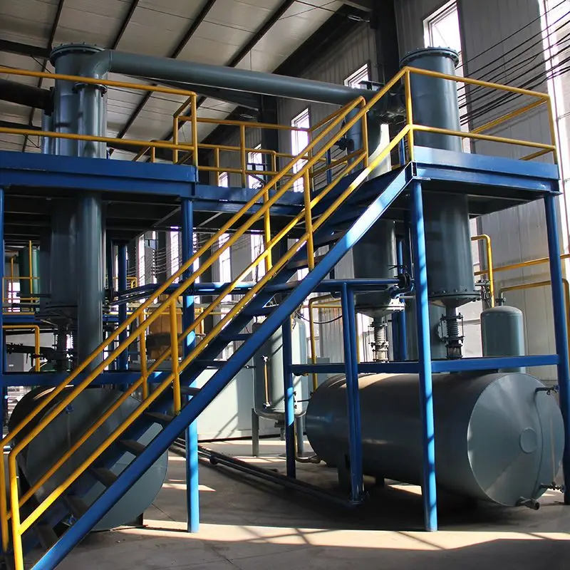 scrap msw recycling plant waste tyre refining oil equipment