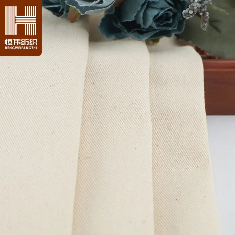 Organic cotton GOTS fabric certificated Canvas Cotton Twill Fabric to make bags