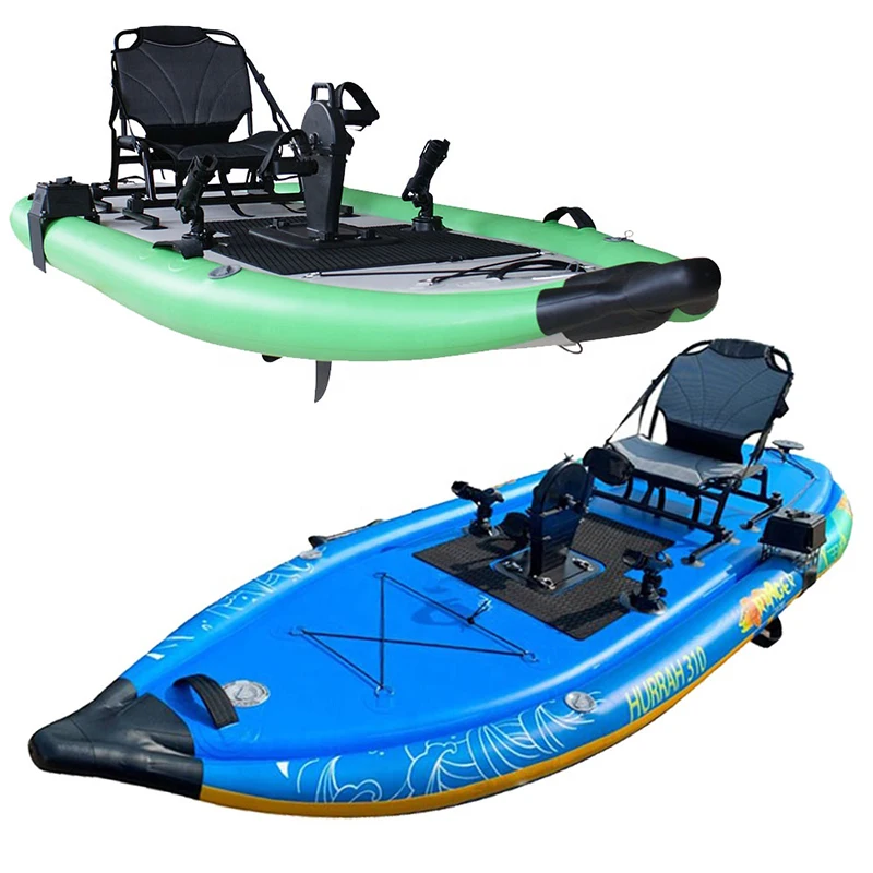 GeeTone  High quality Inflatable Boat Kayak 3 Person Inflatable Kayak Fishing Boat