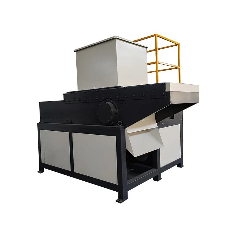 Waste Plastic Film Woven Bag Twin Roll Rotor Small Double Shaft Shredder