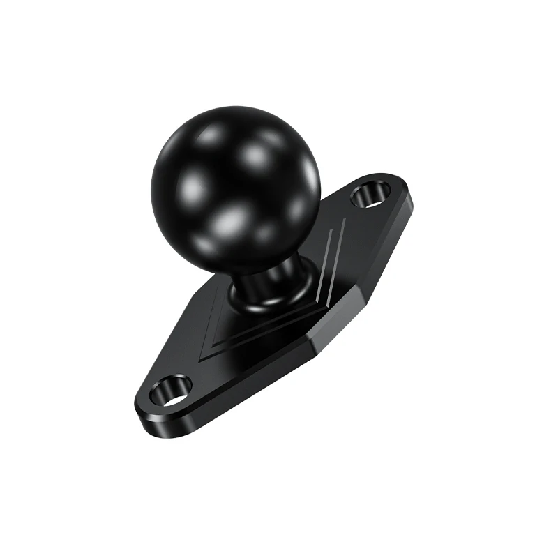 Aluminum Alloy Diamond Mount Base with 1' TPU Ball AMPS Hole Pattern for 1 inch Ball Double Socket Arm