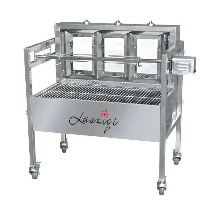 American Outdoor Gas Grill Courtyard Barbecue Family Rack Stove Tool Roast Lamb Leg BBQ Gril