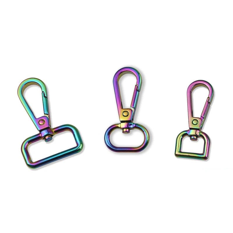 Luggage hardware accessories plate buckle colorful bag belt connecting hook buckle zinc alloy hanging buckle 13MM 19MM 25MM