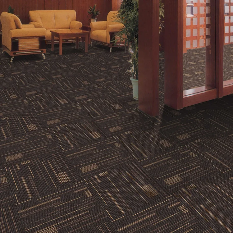 Xnuoao Wholesale PP carpets tile Improved Bitumen backing machine made carpet tiles business commercial office square carpet