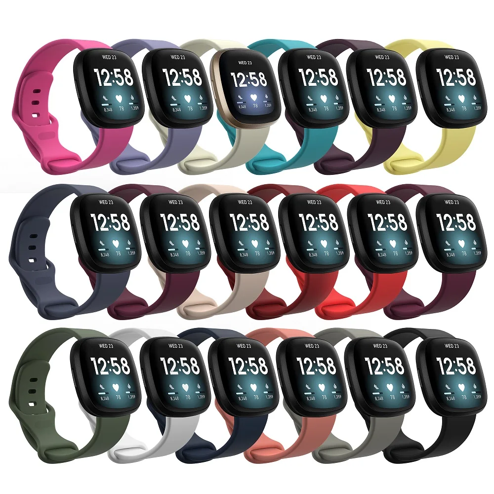 New High Quality TPU Strap For Fitbit Versa 3/Sense 2 Soft Breathable Bracelet For Versa 3 Waterproof Watchband