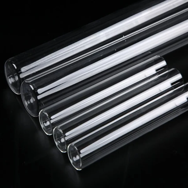 Заводская оптовая продажа прозрачные огнеупорные односторонние открывающиеся и однотонные полированные трубы с плоским дном толщиной 5 мм